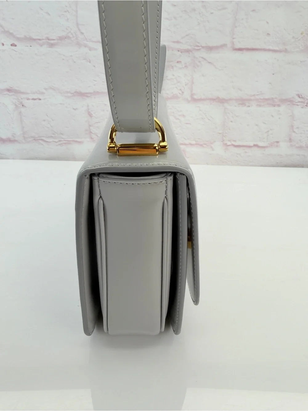 Gucci New Calfskin Siena Shoulder Bag Grey